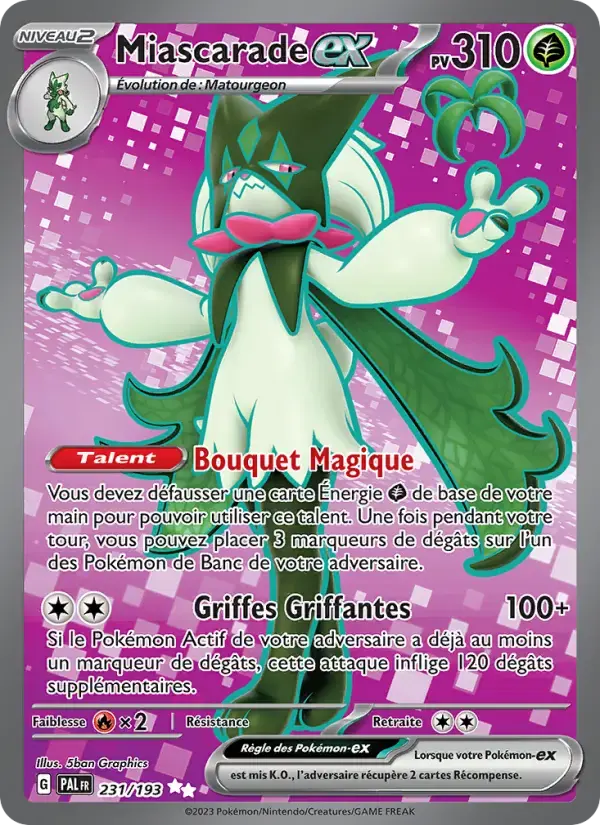 Carte Pokémon Miascarade-ex #231 — Évolutions à Paldea