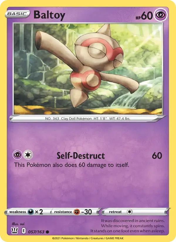 Baltoy #57 — Battle Styles
