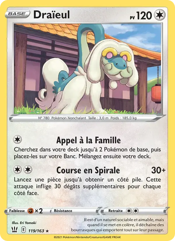 Carte Pokémon Draïeul #119 — Styles de Combat