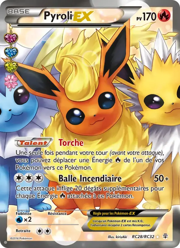 Carte Pokémon Pyroli-EX #RC28 — Générations