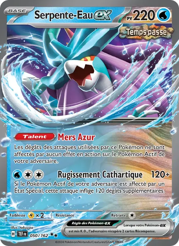 Carte Pokémon Serpente-Eau-ex #050 — Forces Temporelles