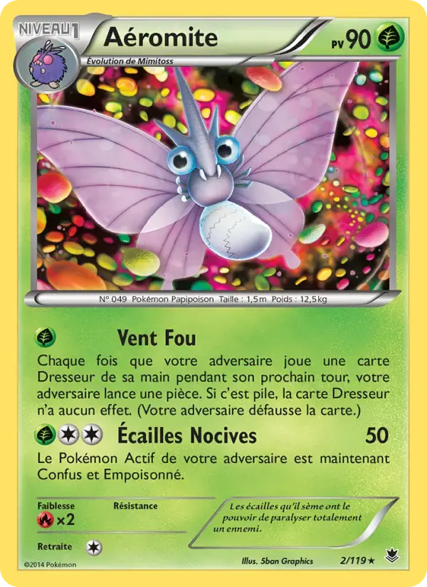 Carte Pokémon Aéromite #2 — Vigueur Spectrale