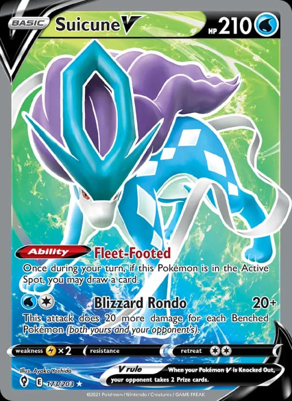 Suicune V #173 — Evolving Skies