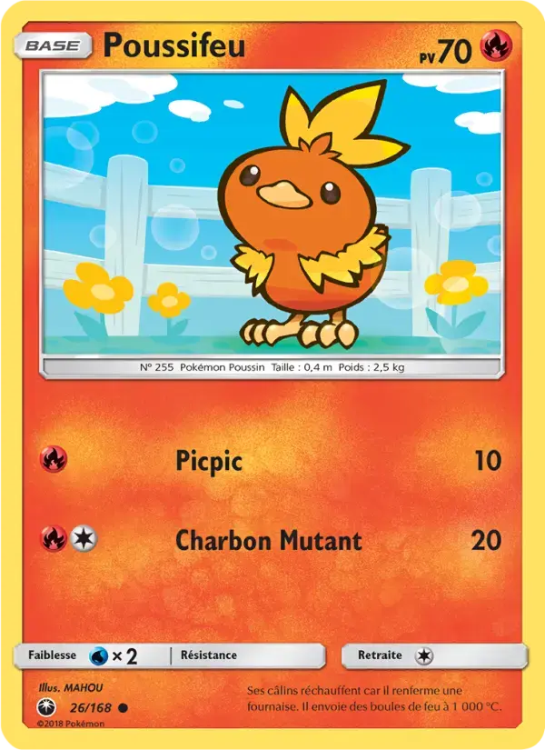 Carte Pokémon Poussifeu #26 — Tempête Céleste