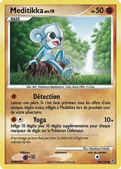 Carte Pokémon Meditikka #89 — Diamant et Perle
