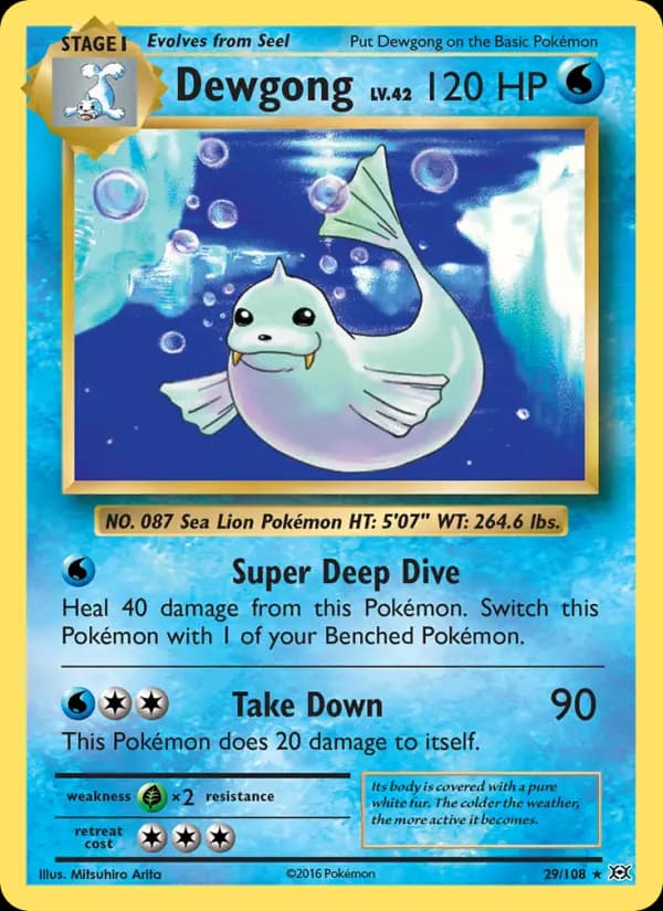 Dewgong #29 — Evolutions