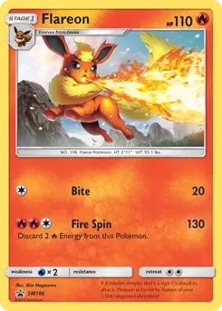 Flareon #SM186 — Sun & Moon Promos