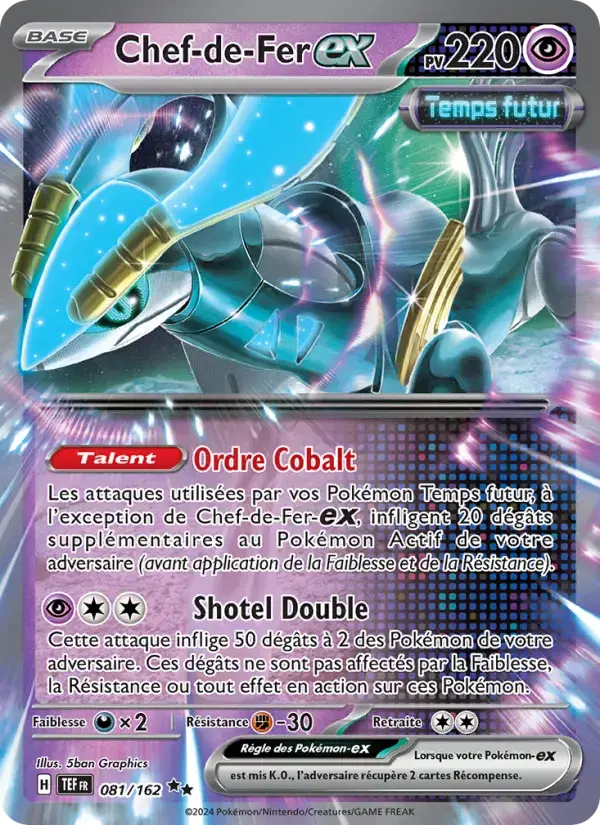 Carte Pokémon Chef-de-Fer-ex #081 — Forces Temporelles