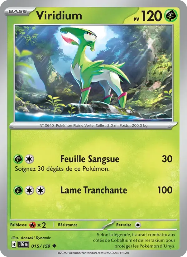 Carte Pokémon Viridium #015 — Aventures Ensemble