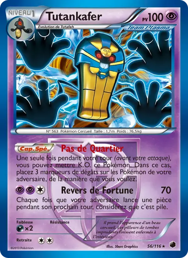 Carte Pokémon Tutankafer #56 — Glaciation Plasma
