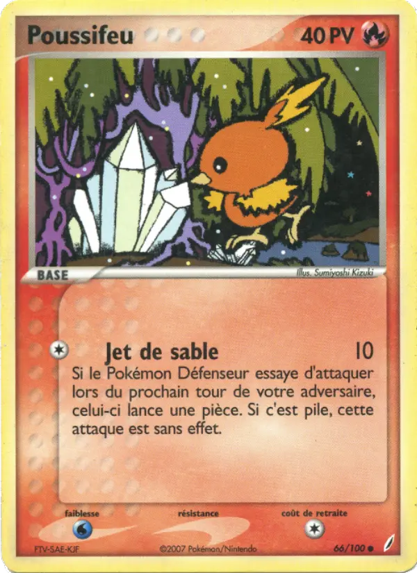 Carte Pokémon Poussifeu #66 — Gardiens de Cristal