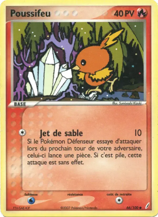 Carte Pokémon Poussifeu #66 — Gardiens de Cristal