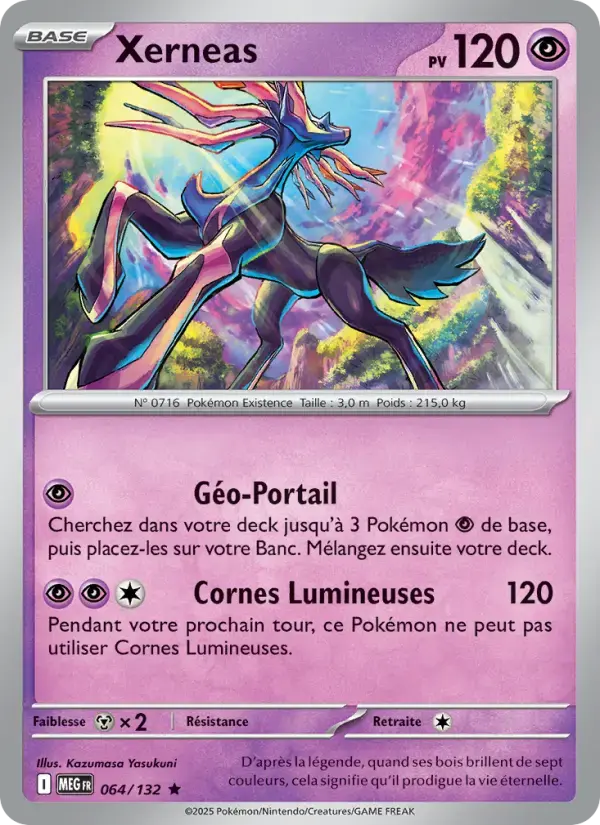 Carte Pokémon Xerneas #064 — Méga-Évolution