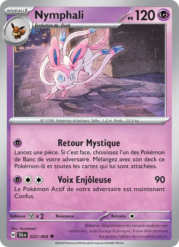 Carte Pokémon Nymphali #022 — Fable Nébuleuse
