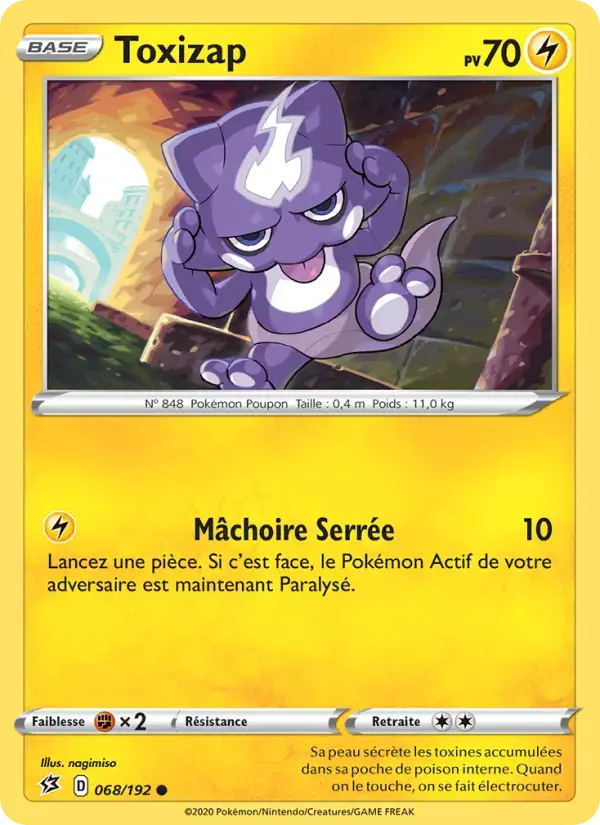 Carte Pokémon Toxizap #68 — Clash des Rebelles