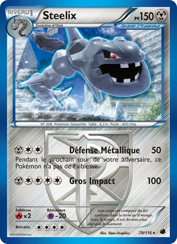 Carte Pokémon Steelix #79 — Glaciation Plasma
