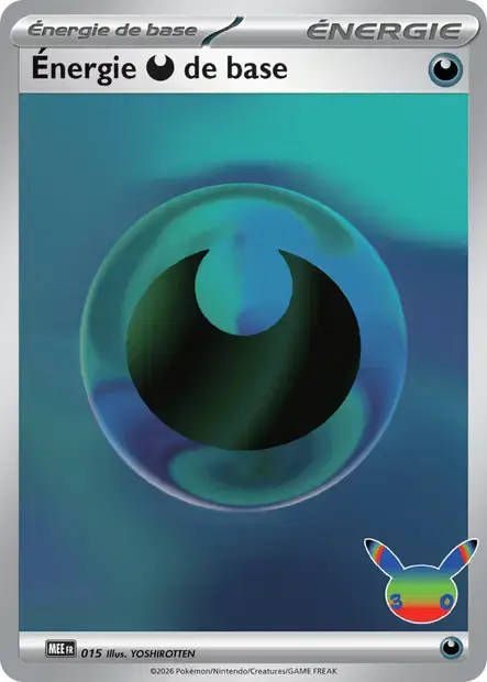 Carte Pokémon Énergie Obscurité #015 — Énergies Méga-Évolution