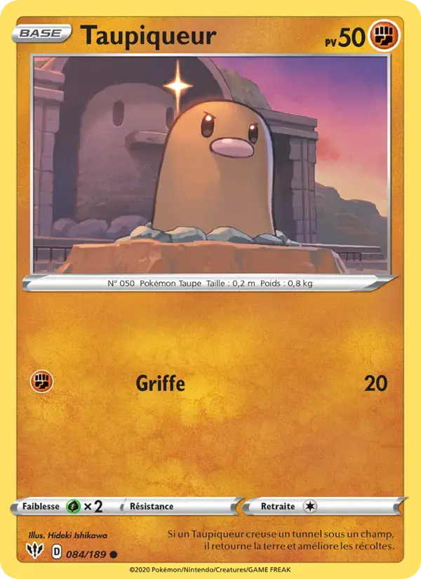 Carte Pokémon Taupiqueur #84 — Ténèbres Embrasées