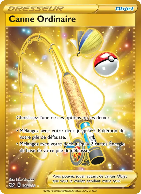 Carte Pokémon Canne Ordinaire #215 — Épée et Bouclier