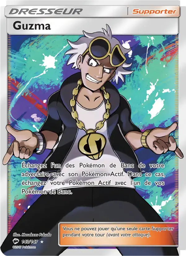 Carte Pokémon Guzma #143 — Ombres Ardentes