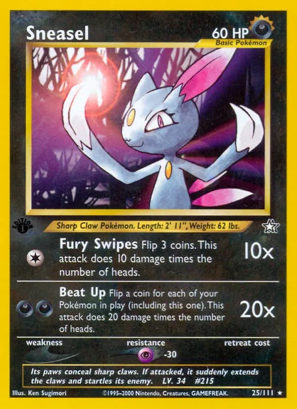 Sneasel #25 — Neo Genesis