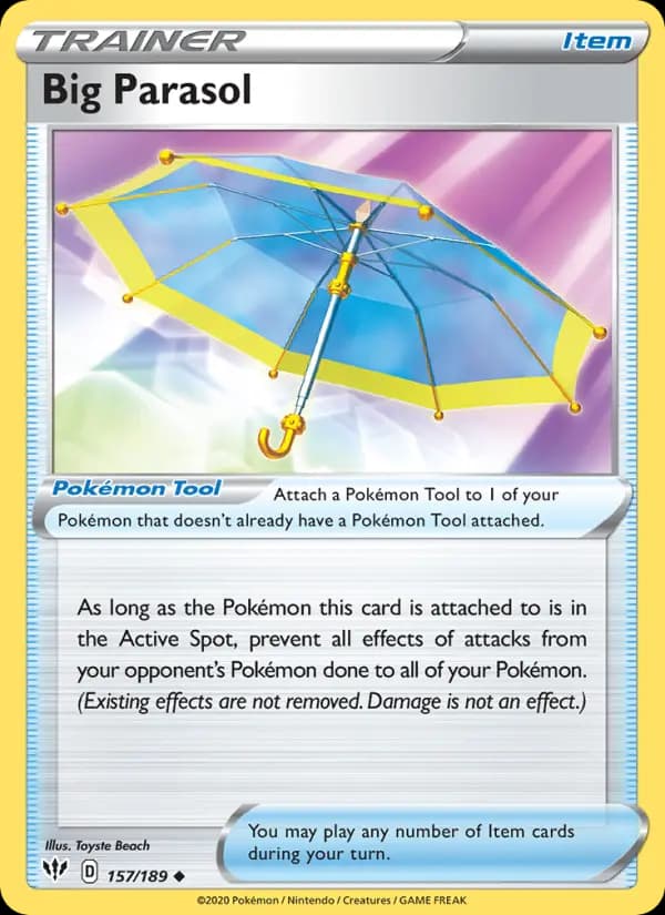 Carte Pokémon Ombrelle Géante #157 — Ténèbres Embrasées