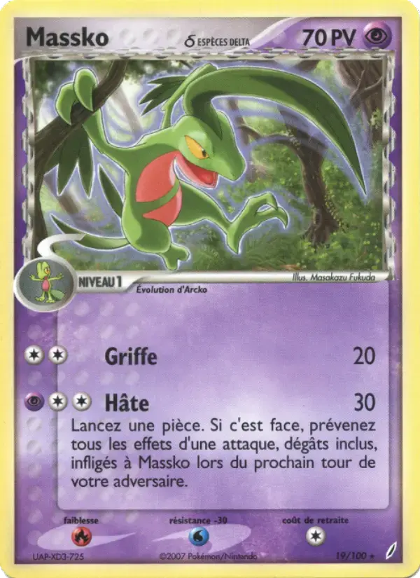 Carte Pokémon Massko δ #19 — Gardiens de Cristal
