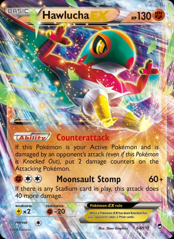 Hawlucha EX #64 — Furious Fists