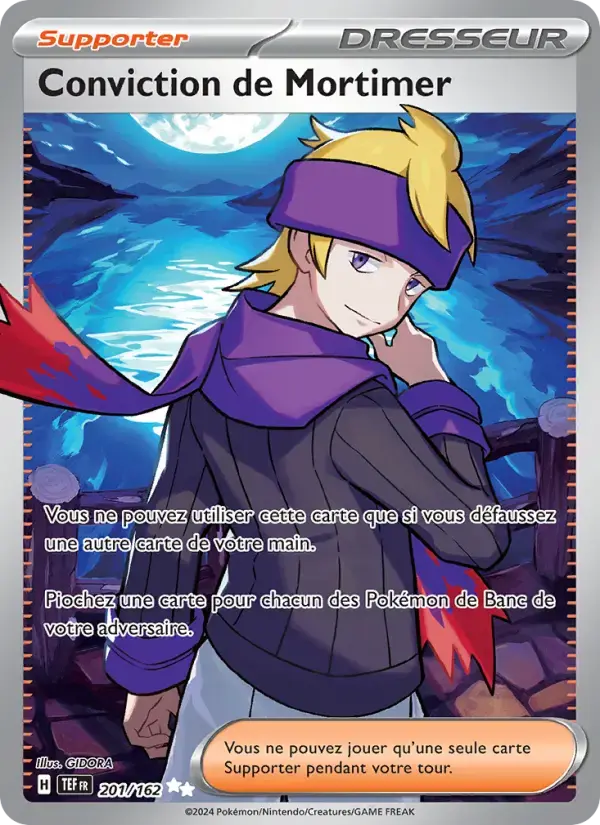 Carte Pokémon Conviction de Mortimer #201 — Forces Temporelles
