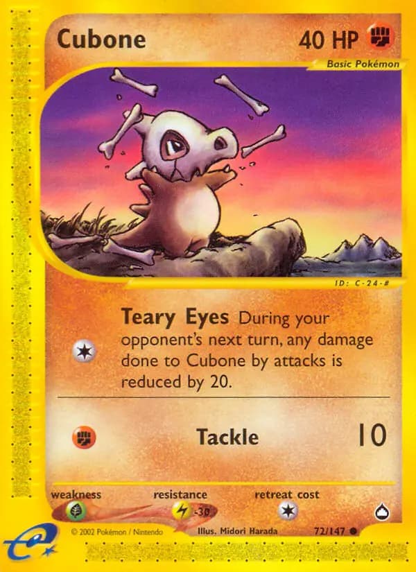 Cubone #72 — Aquapolis
