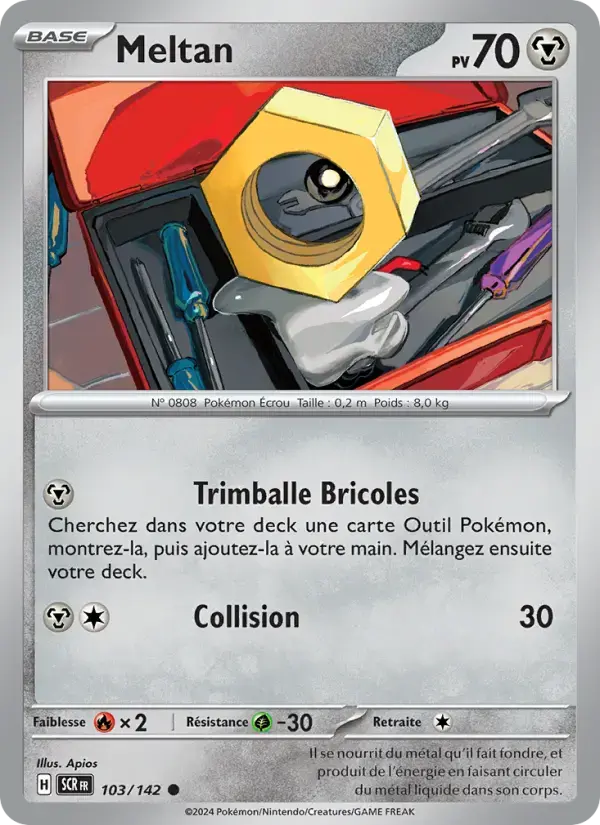 Carte Pokémon Meltan #103 — Couronne Stellaire