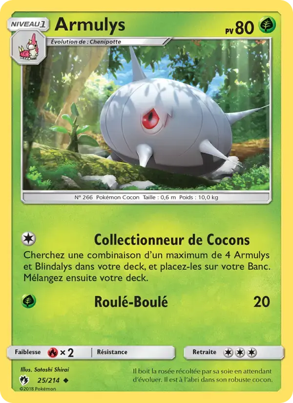 Carte Pokémon Armulys #25 — Tonnerre Perdu