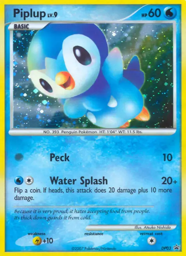Carte Pokémon Tiplouf #DP03 — Promos Diamant et Perle