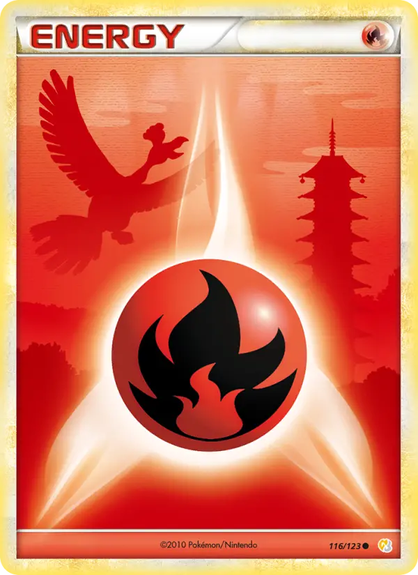 Carte Pokémon Énergie Feu #116 — HeartGold SoulSilver