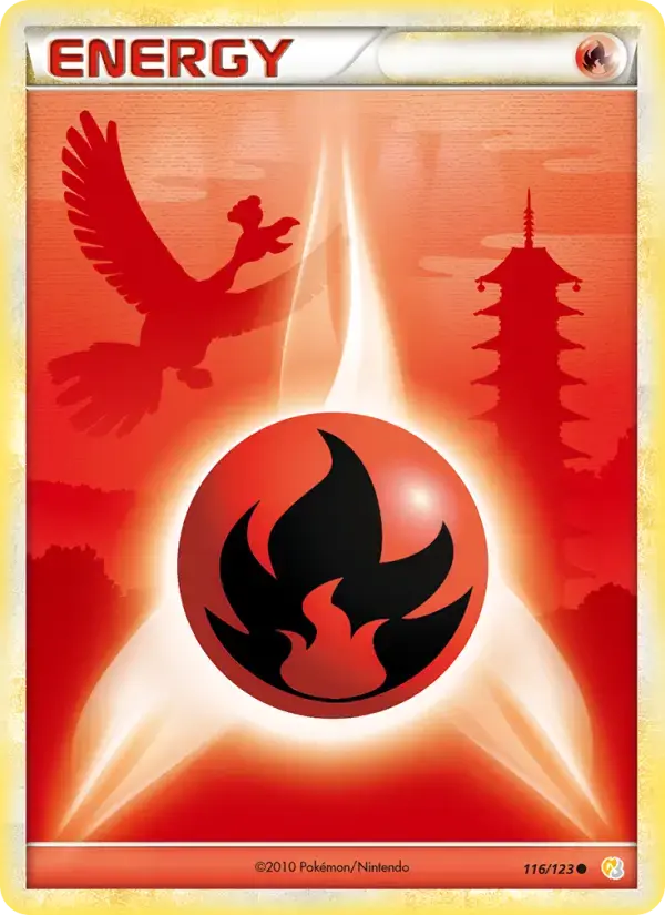 Carte Pokémon Énergie Feu #116 — HeartGold SoulSilver