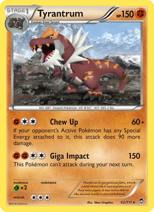 Tyrantrum #062 Cosmos — Furious Fists