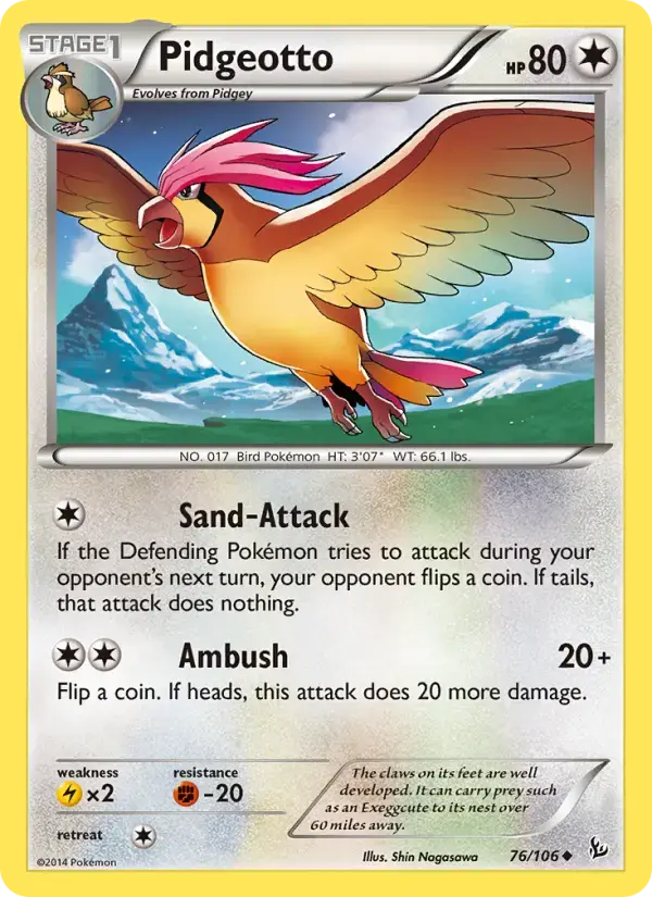 Pidgeotto #76 — Flashfire