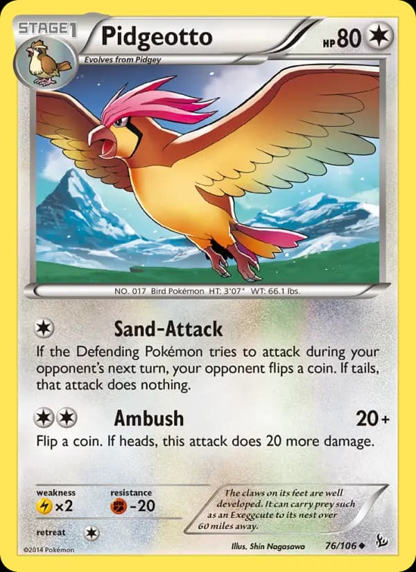 Pidgeotto #76 — Flashfire