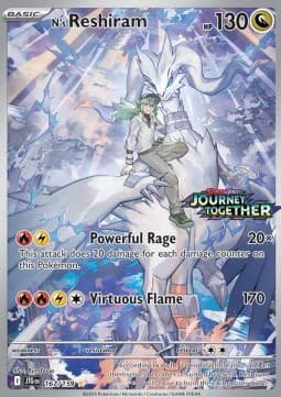 N's Reshiram #167 Stamp — Journey Together