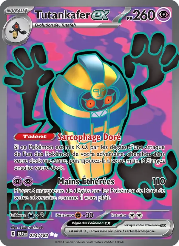 Carte Pokémon Tutankafer-ex #224 — Faille Paradoxe