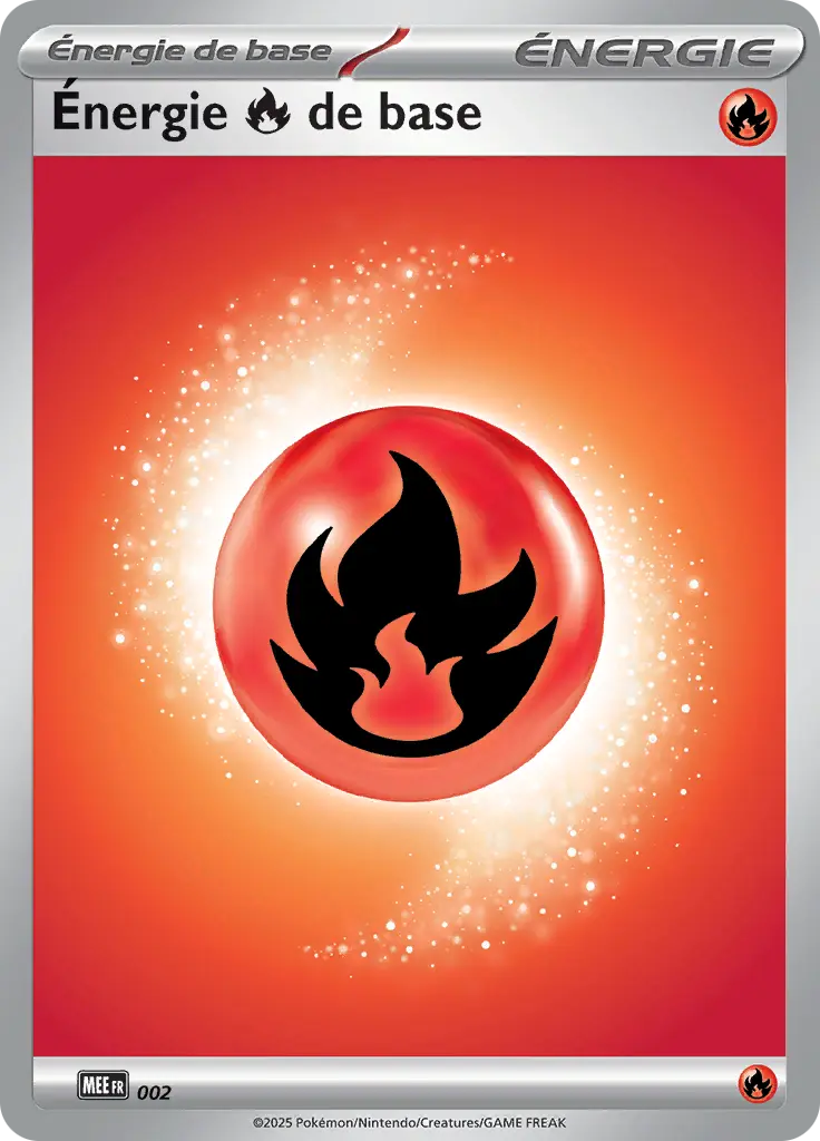Carte Pokémon Énergie Feu #002 — Énergies Méga-Évolution