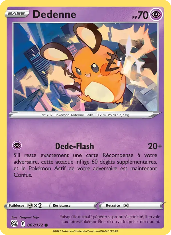 Carte Pokémon Dedenne #067 — Stars Étincelantes