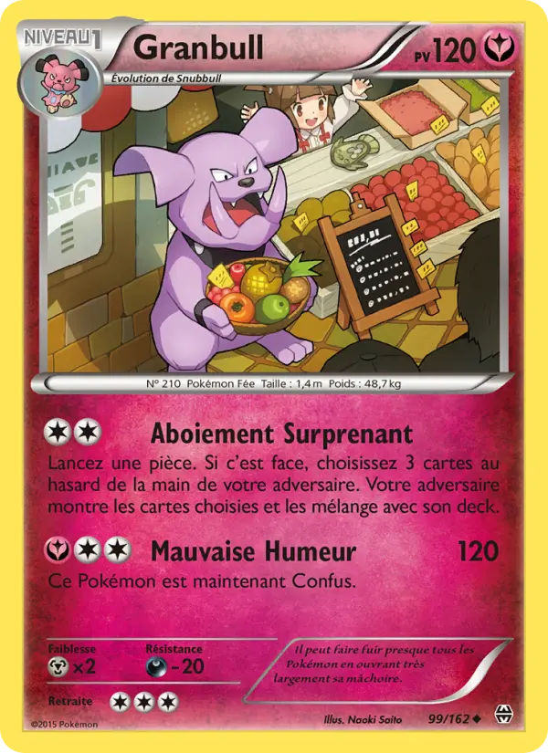 Carte Pokémon Granbull #99 — Impulsion Turbo