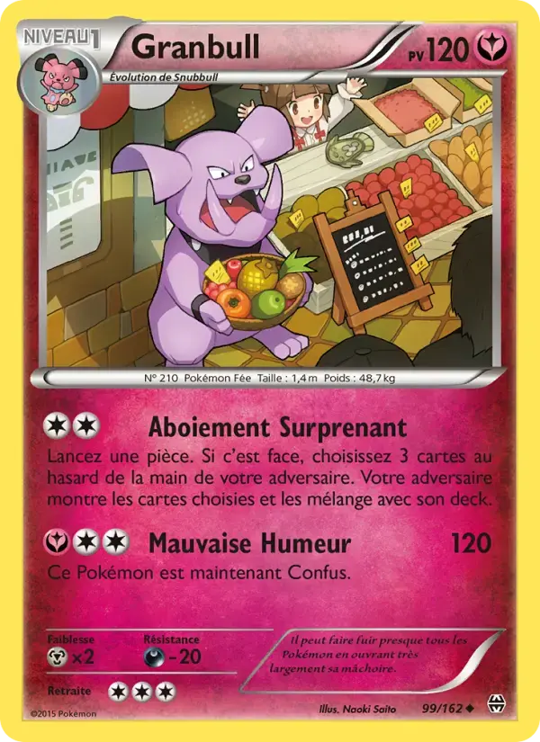 Carte Pokémon Granbull #99 — Impulsion Turbo