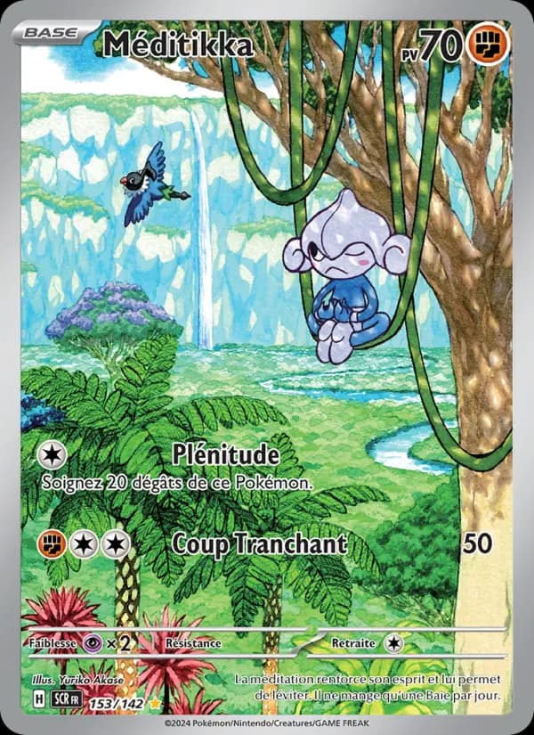 Carte Pokémon Méditikka #153 — Couronne Stellaire