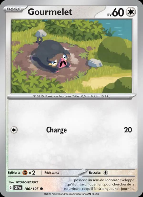 Carte Pokémon Gourmelet #180 — Flammes Obsidiennes