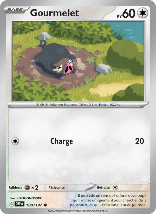 Carte Pokémon Gourmelet #180 — Flammes Obsidiennes