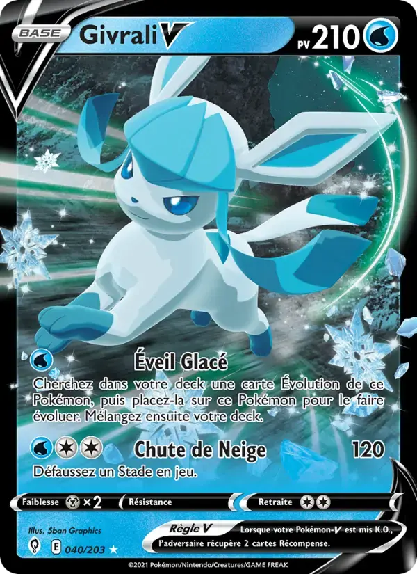 Carte Pokémon Givrali V #40 — Évolution Céleste