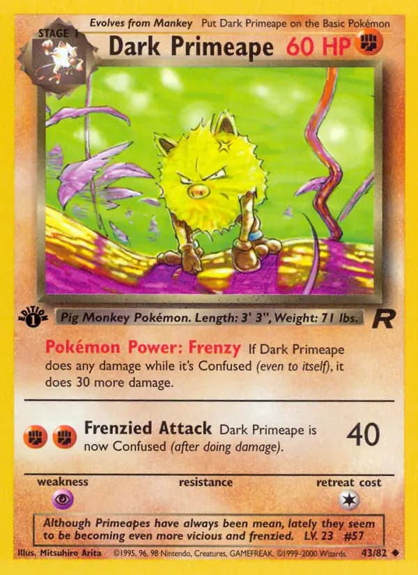 Dark Primeape #43 — Team Rocket