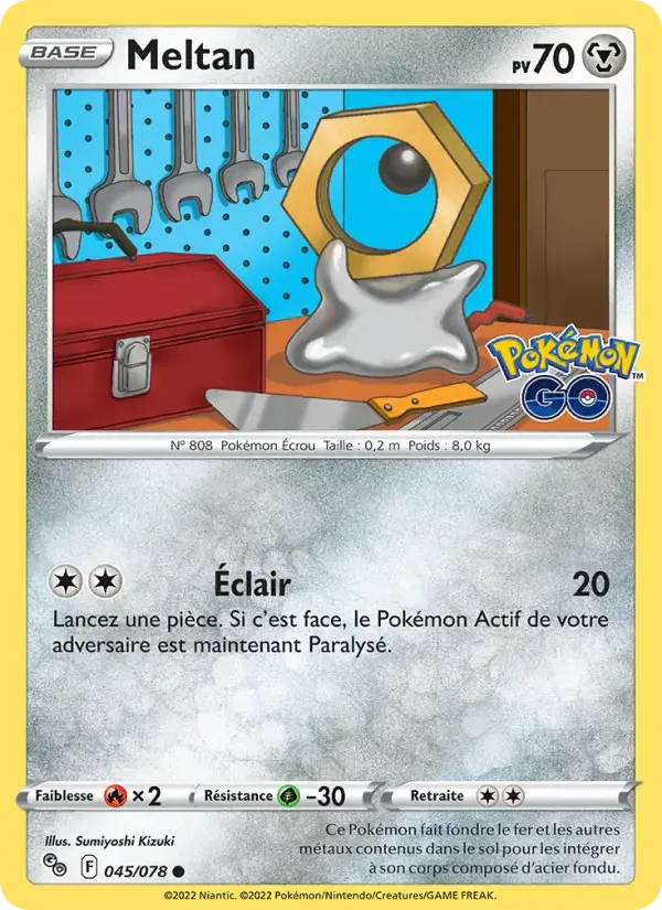 Carte Pokémon Meltan #045 — Pokémon GO